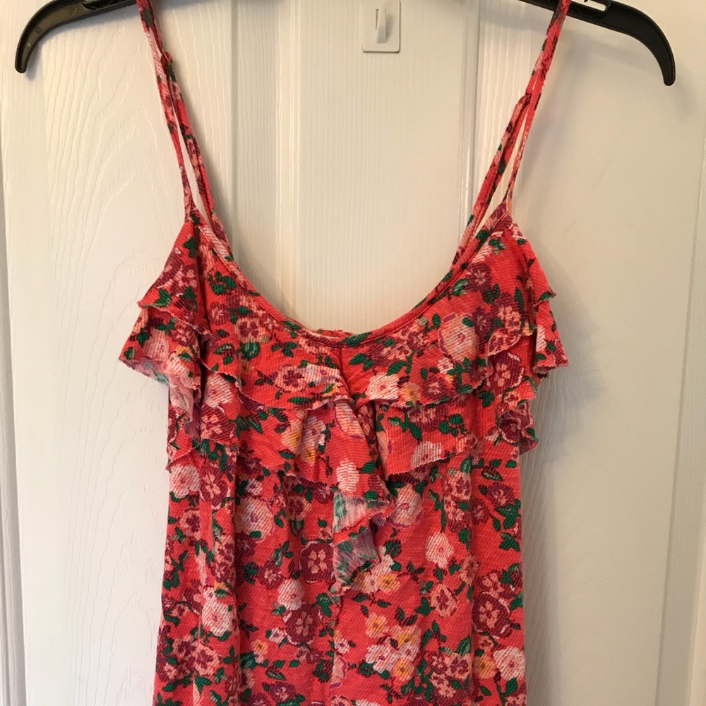 Teen flower tank top for girls